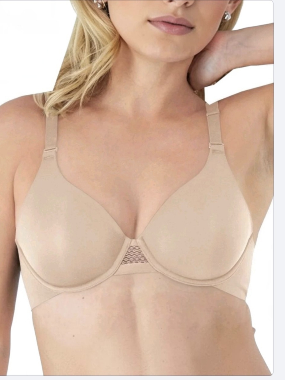 Bali DF4481 Ultimate Smoothing T-Shirt Bra 34C NWT